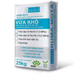 Vữa xây tô trộn sẵn RE (Render mortar) - Chống Thấm Việt Thái